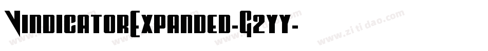 VindicatorExpanded-G2yy字体转换