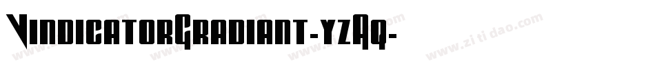 VindicatorGradiant-yzAq字体转换