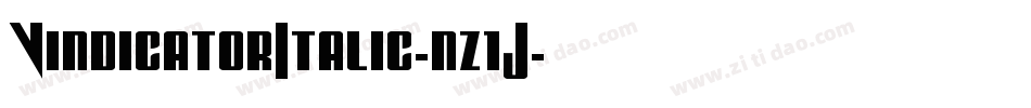 VindicatorItalic-nz1J字体转换