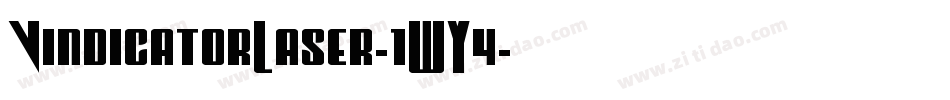 VindicatorLaser-1WY4字体转换