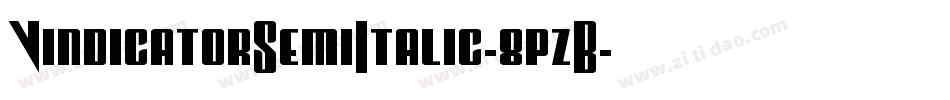 VindicatorSemiItalic-8pzB字体转换