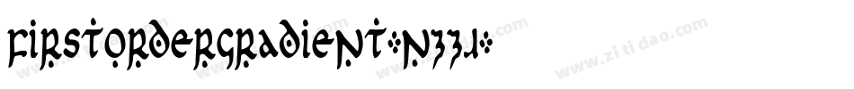 FirstOrderGradient-nzZJ字体转换