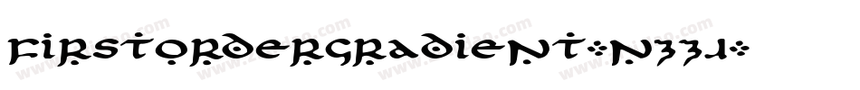FirstOrderGradient-nzZJ字体转换