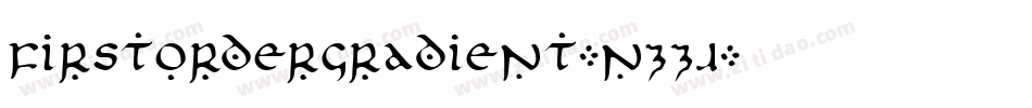 FirstOrderGradient-nzZJ字体转换