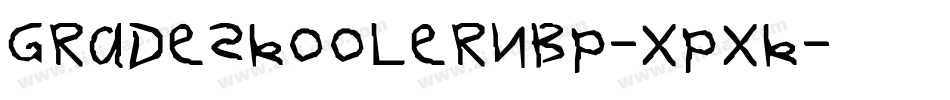 Gradeskoolernbp-xPXK字体转换