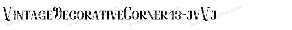 VintageDecorativeCorner43-jvVj字体转换