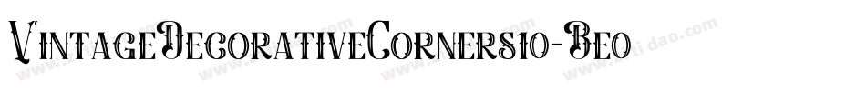 VintageDecorativeCorners10-Be0l字体转换
