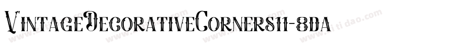 VintageDecorativeCorners11-8daB字体转换
