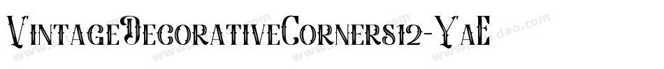 VintageDecorativeCorners12-YaE8字体转换