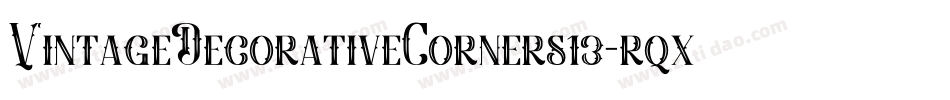 VintageDecorativeCorners13-rqx9字体转换