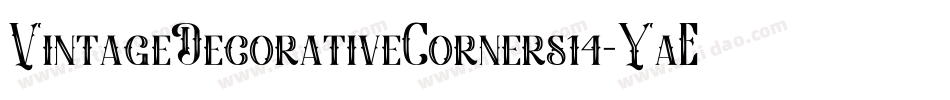 VintageDecorativeCorners14-YaEv字体转换