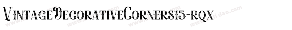 VintageDecorativeCorners15-rqxA字体转换