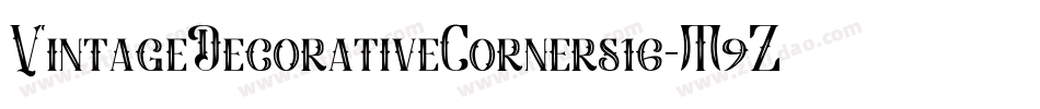 VintageDecorativeCorners16-M9Zr字体转换