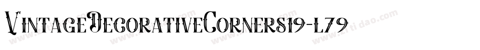 VintageDecorativeCorners19-l79e字体转换