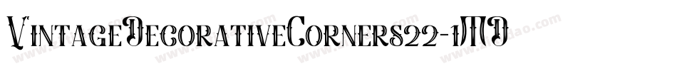 VintageDecorativeCorners22-1MD4字体转换