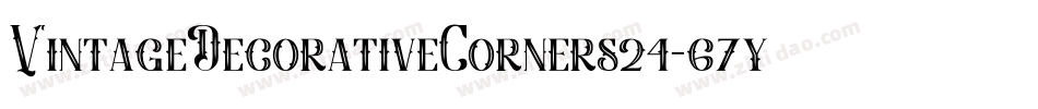 VintageDecorativeCorners24-67yx字体转换