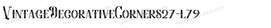 VintageDecorativeCorners27-l79V字体转换