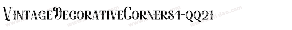VintageDecorativeCorners4-qq21字体转换