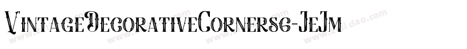 VintageDecorativeCorners6-JeJm字体转换