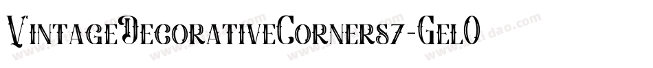 VintageDecorativeCorners7-GelO字体转换