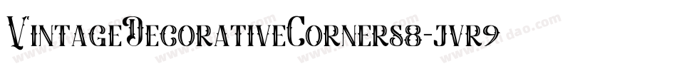 VintageDecorativeCorners8-jvr9字体转换