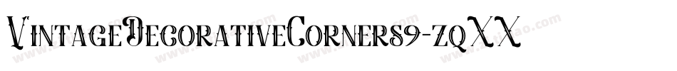 VintageDecorativeCorners9-zqXX字体转换