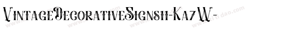 VintageDecorativeSigns11-Ka7W字体转换