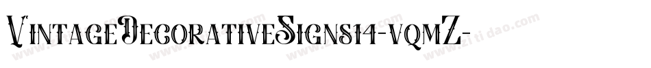 VintageDecorativeSigns14-vqmZ字体转换