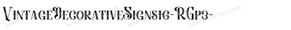 VintageDecorativeSigns16-RGp3字体转换