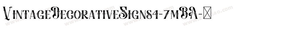 VintageDecorativeSigns4-7mBA字体转换