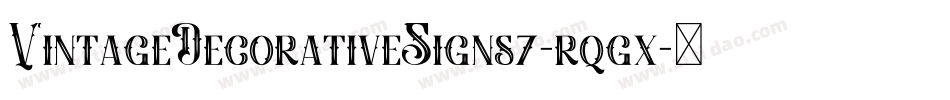 VintageDecorativeSigns7-rqgx字体转换