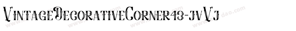 VintageDecorativeCorner43-jvVj字体转换