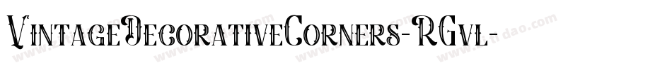 VintageDecorativeCorners-RGvl字体转换