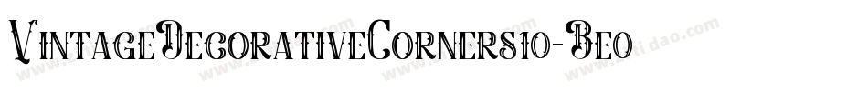 VintageDecorativeCorners10-Be0l字体转换