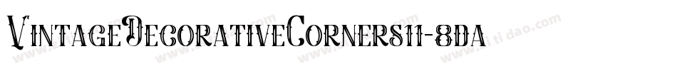 VintageDecorativeCorners11-8daB字体转换