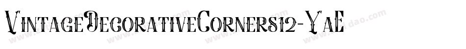 VintageDecorativeCorners12-YaE8字体转换