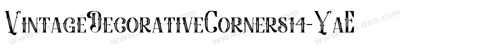 VintageDecorativeCorners14-YaEv字体转换