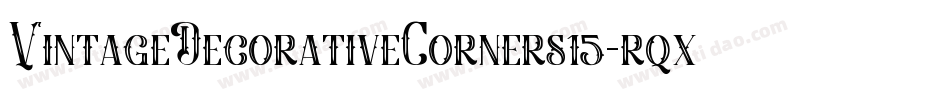 VintageDecorativeCorners15-rqxA字体转换