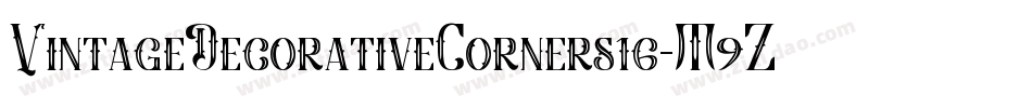 VintageDecorativeCorners16-M9Zr字体转换