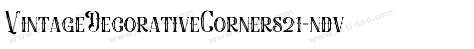 VintageDecorativeCorners21-ndvJ字体转换