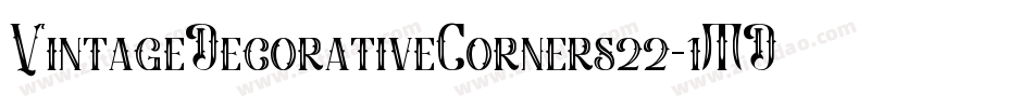 VintageDecorativeCorners22-1MD4字体转换
