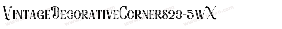VintageDecorativeCorners23-5wXa字体转换