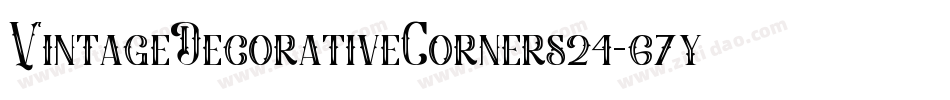 VintageDecorativeCorners24-67yx字体转换