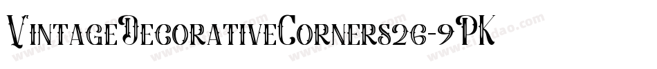 VintageDecorativeCorners26-9PKB字体转换