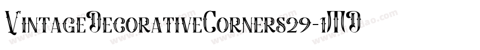 VintageDecorativeCorners29-1MDZ字体转换