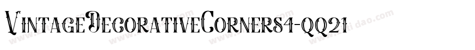 VintageDecorativeCorners4-qq21字体转换