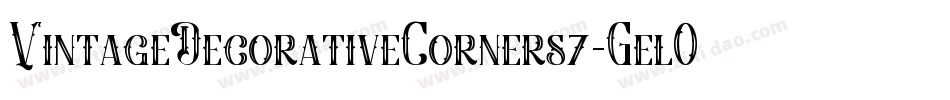 VintageDecorativeCorners7-GelO字体转换