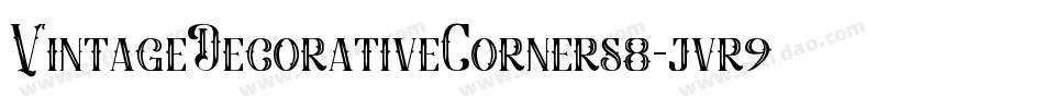 VintageDecorativeCorners8-jvr9字体转换