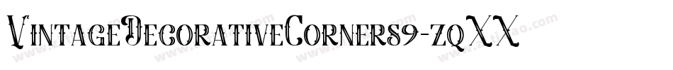 VintageDecorativeCorners9-zqXX字体转换