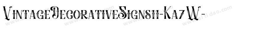 VintageDecorativeSigns11-Ka7W字体转换